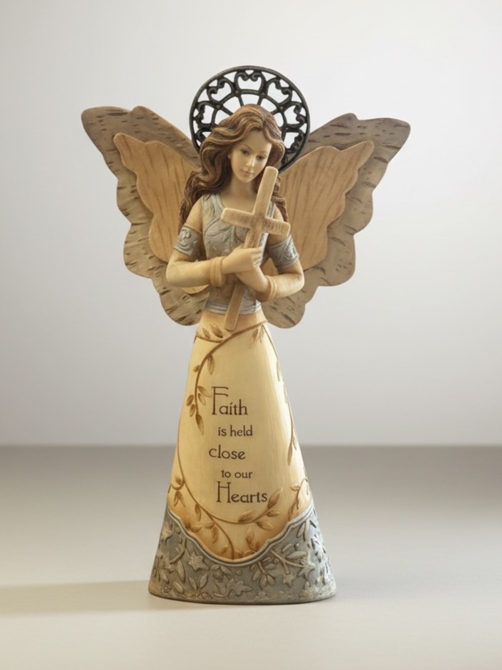 Elements Resin Tall Angel Barbara McDonald Faith Figurine